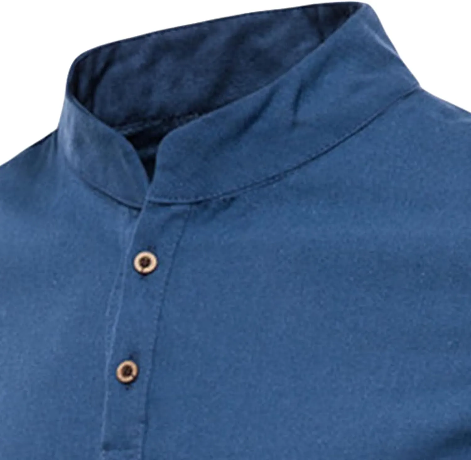 Men's Short Sleeve Cotton Linen Shirt Beach Button Down Henley Shirts Casual Shirt Summer Yoga Polo Tops