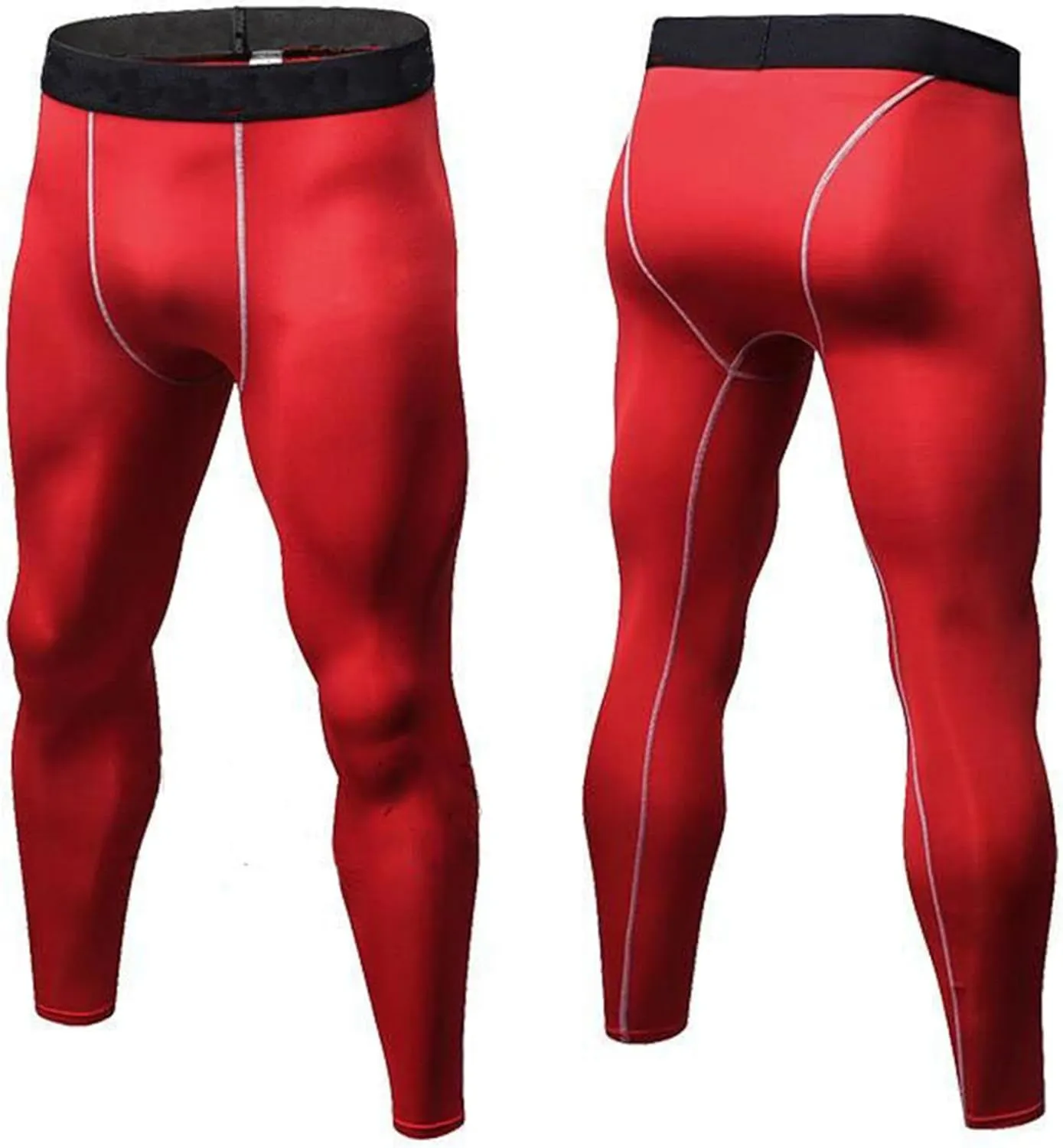 Mens Thermal Compression Pants Athletic Sports Leggings Base Layer Running Cycling Tights Leggings Workout Bottoms