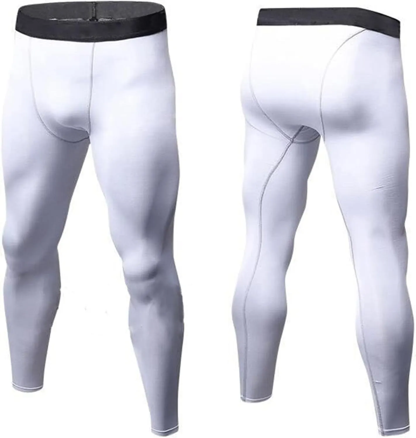 Mens Thermal Compression Pants Athletic Sports Leggings Base Layer Running Cycling Tights Leggings Workout Bottoms