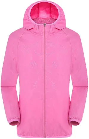 Men's Zip Up Rain Coats Long Sleeve Waterproof Active Oversized Sports Outdoor Hoodies Quick Drying Hiking Plus Size Jackets Boys Hoodies,Pink,L