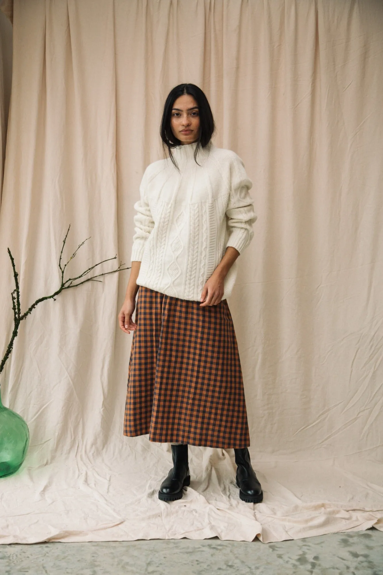 Morina Lambswool Jumper in Ecru