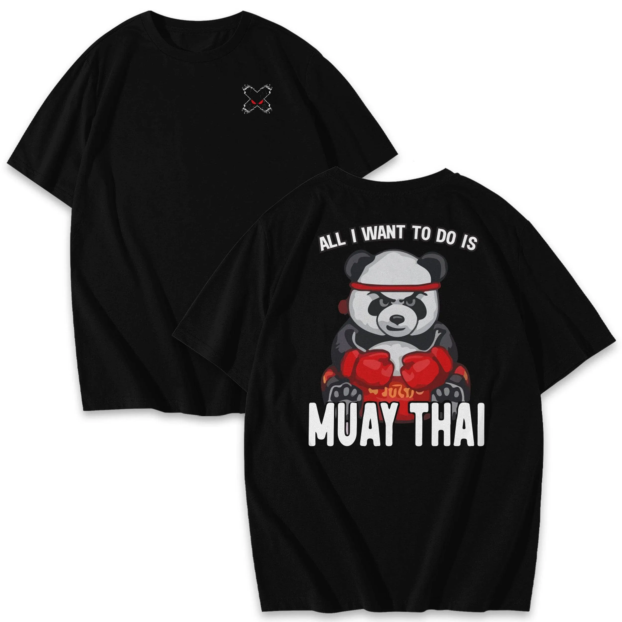 Muay Thai Shirts Panda Man