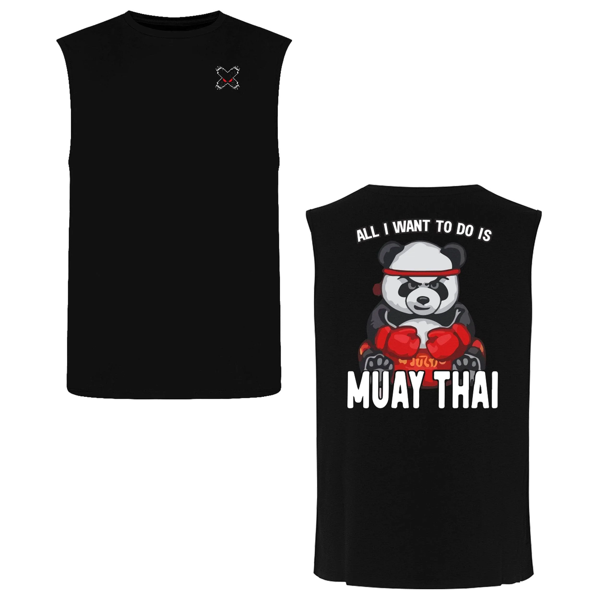 Muay Thai Shirts Panda Man