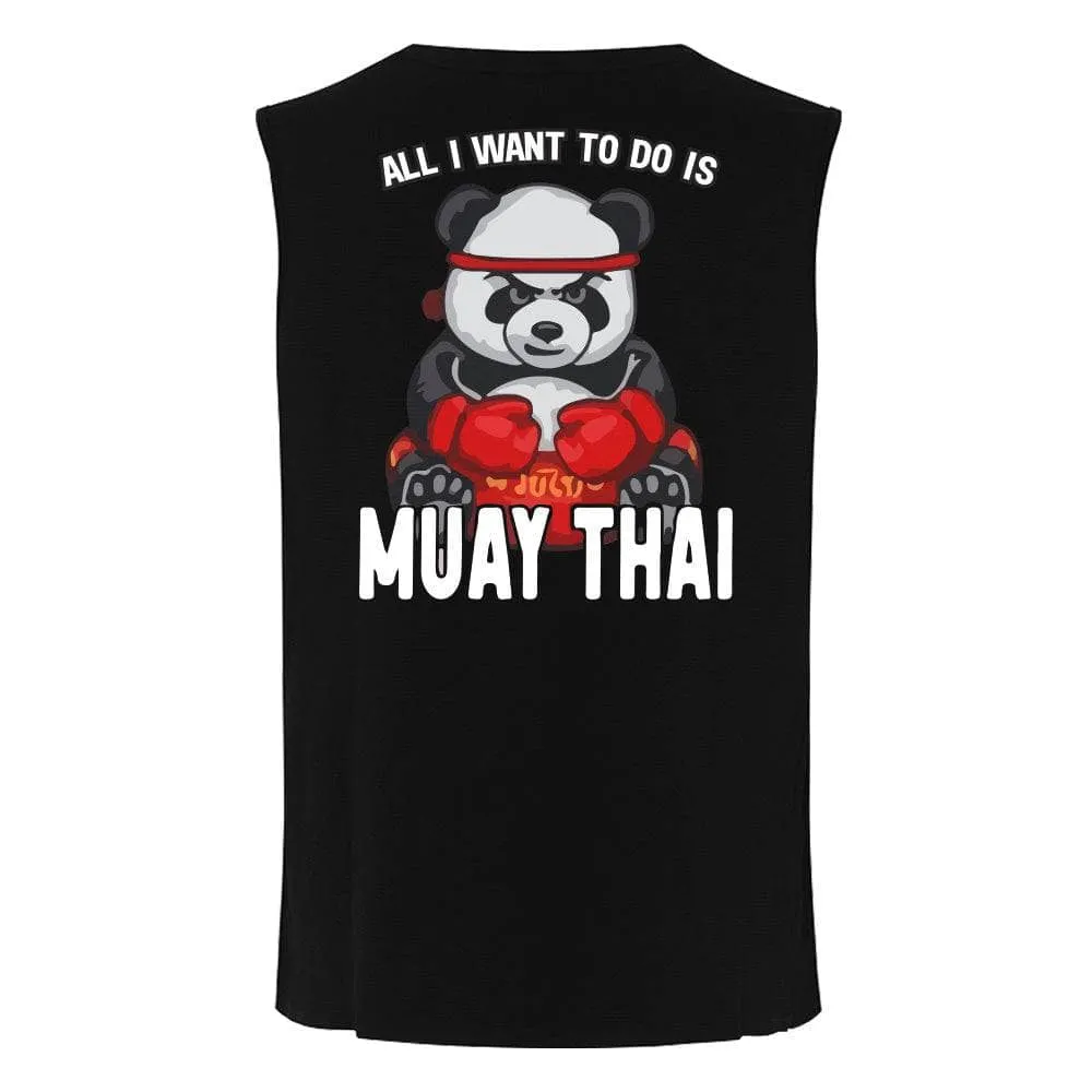 Muay Thai Shirts Panda Man