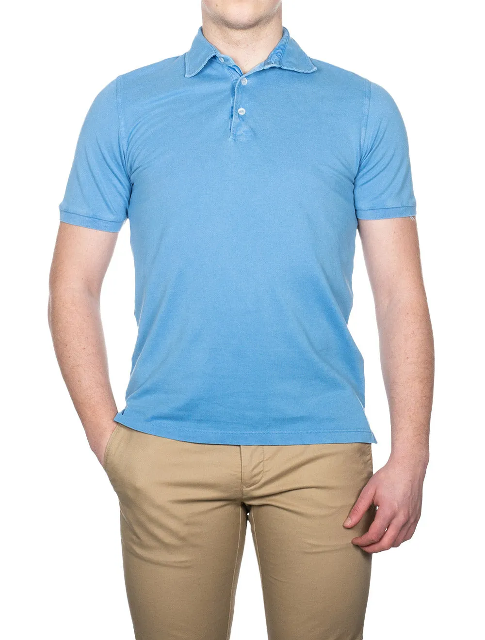 North Piquet Short Sleeve Polo Blue