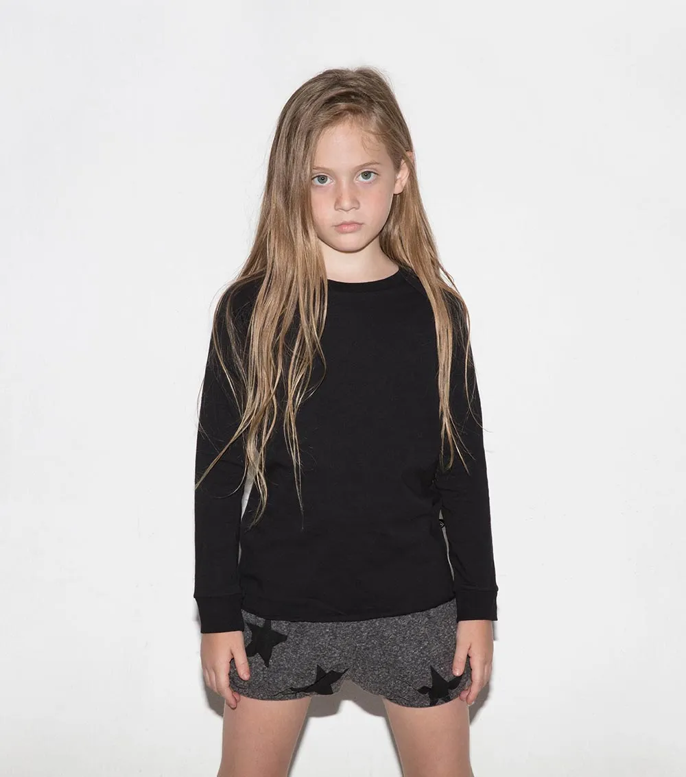 Nununu Kids STAR Yoga Shorts in Black