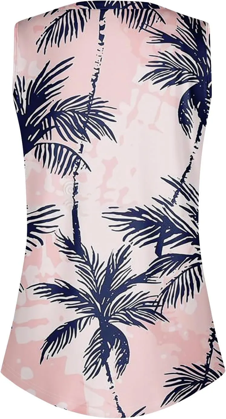 Oversized Graphic Tees for Women Summer Graphic Tops Sleeveless V Neck Tshirt Loose Fit Casual Tank Tunic Blouses