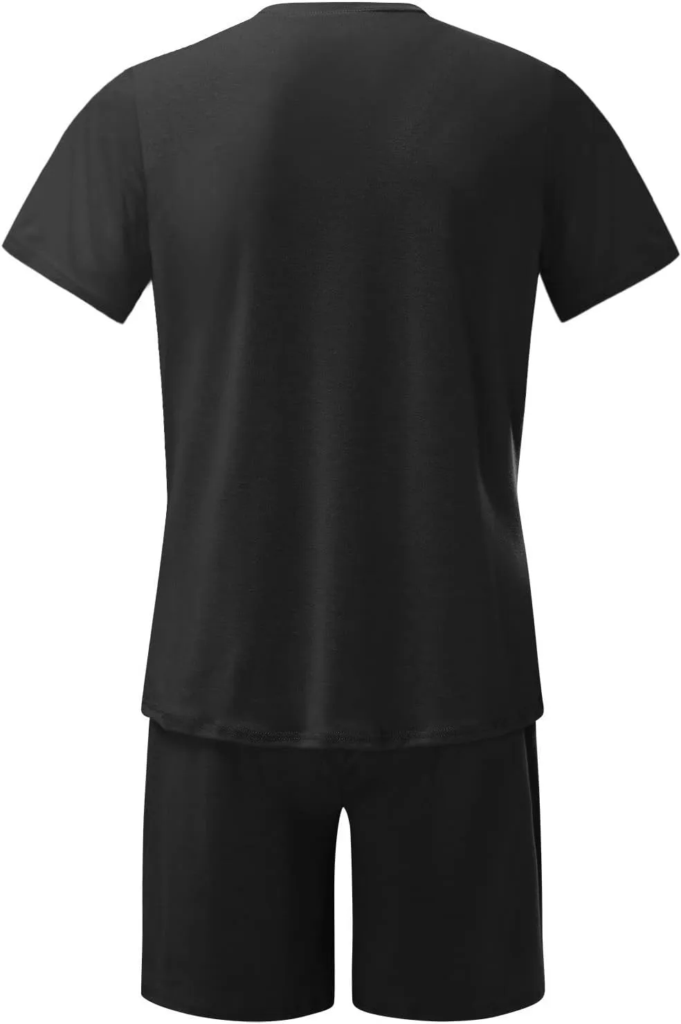 Plus Size Summer Tracksuit for Men 2 Piece Casual Outfits Short Sleeve T Shirt and Shorts Set Beach Jogging Sweatsuit