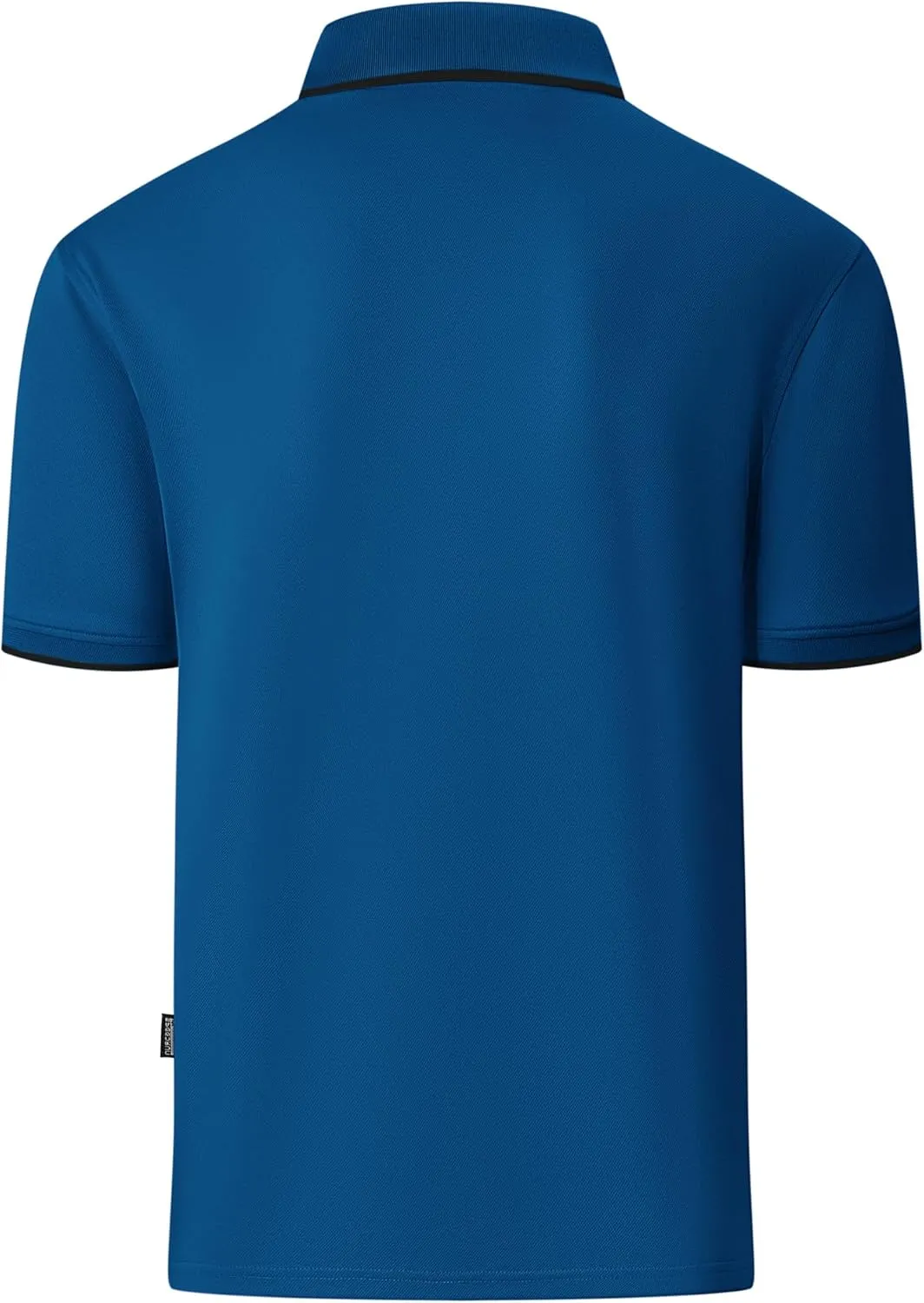 Polo Shirts for Men Zipper Moisture Wicking Golf Shirts Short Sleeve Casual Quarter Zip Polo T Shirt