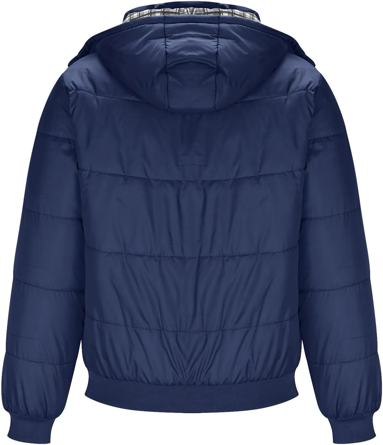 Puffer Jacket Men Lightweight Hooded Down Jacket Windproof Insulated Jacket Warm Ski Coat Padded Winter Jacket