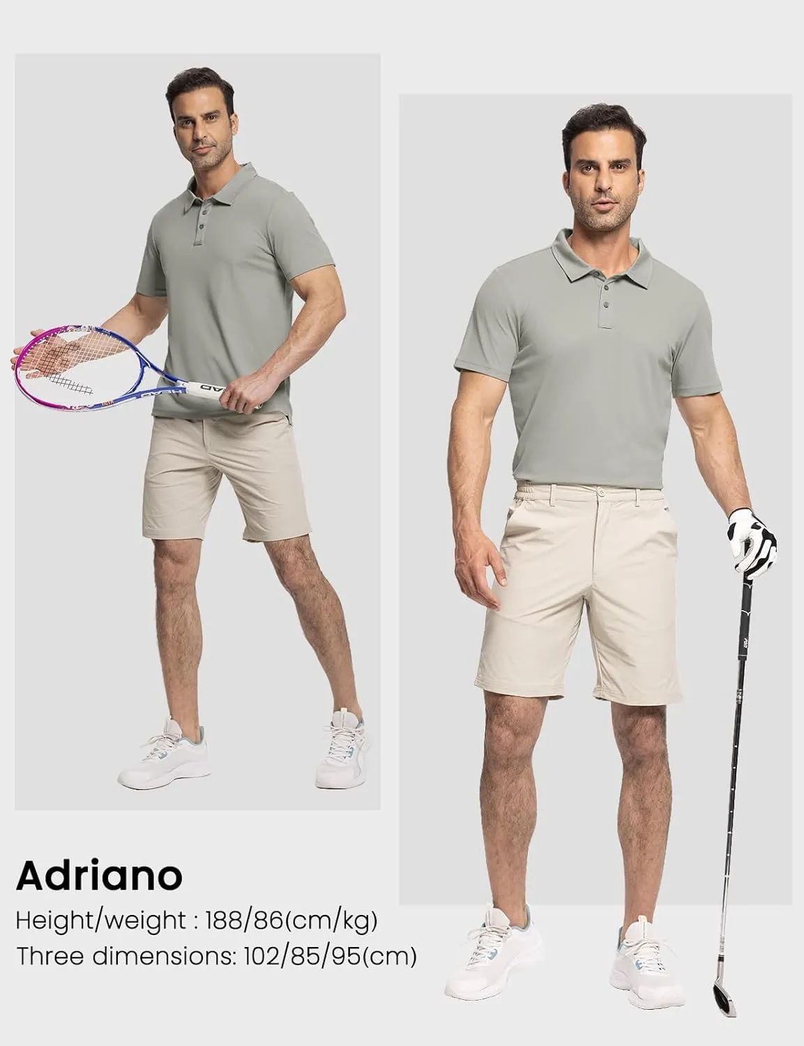 Rdruko Men's Golf Polo Shirt Short Sleeve Moisture Wicking Shirts Collared Outdoor UPF 50  Pique Jersey Shirts