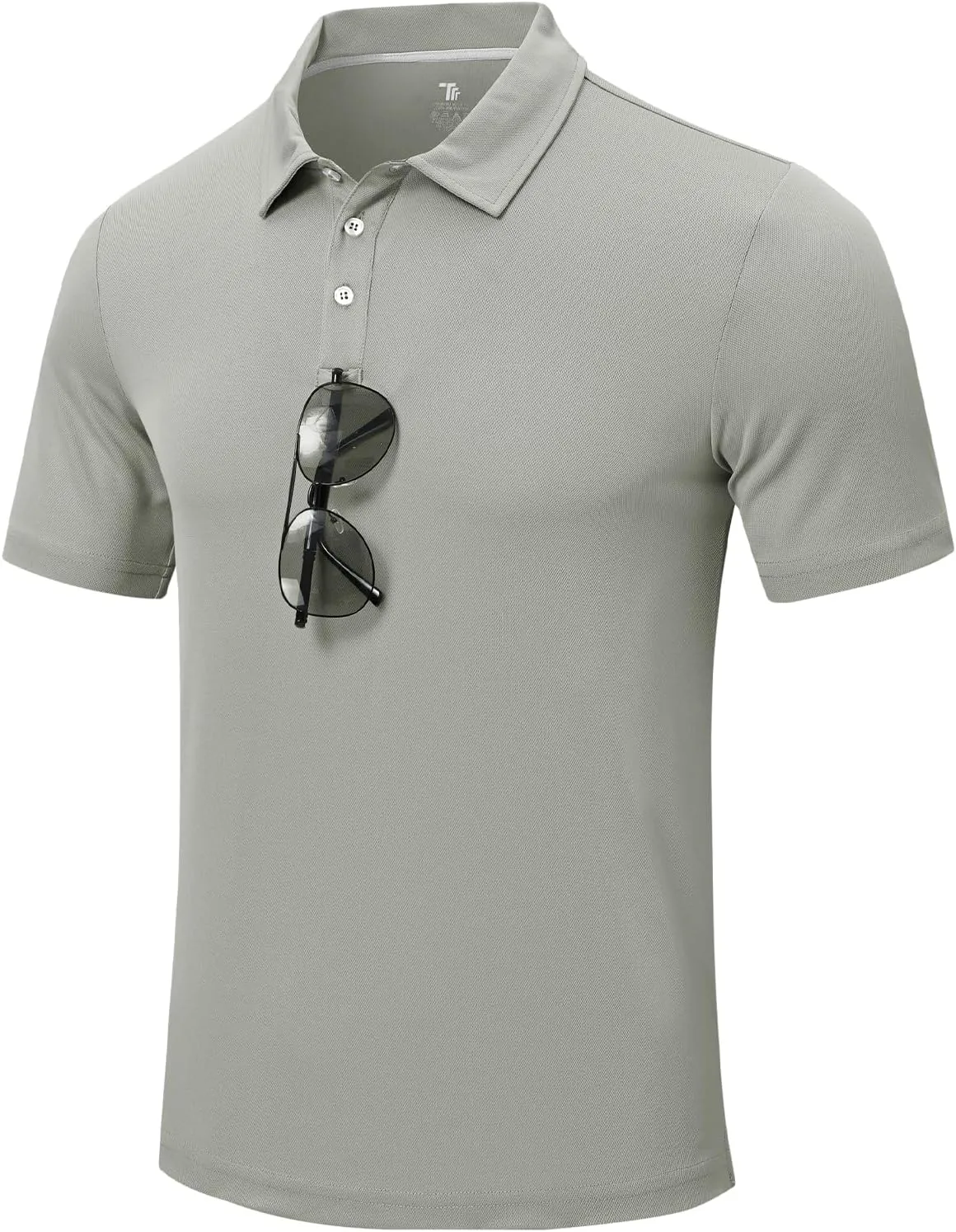 Rdruko Men's Golf Polo Shirt Short Sleeve Moisture Wicking Shirts Collared Outdoor UPF 50  Pique Jersey Shirts