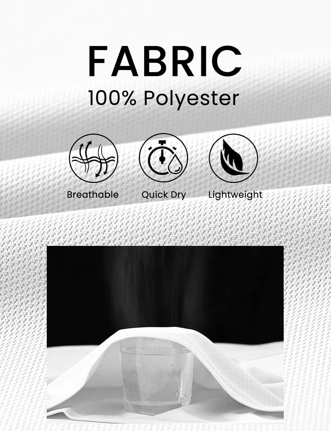 Rdruko Men's Golf Polo Shirt Short Sleeve Moisture Wicking Shirts Collared Outdoor UPF 50  Pique Jersey Shirts