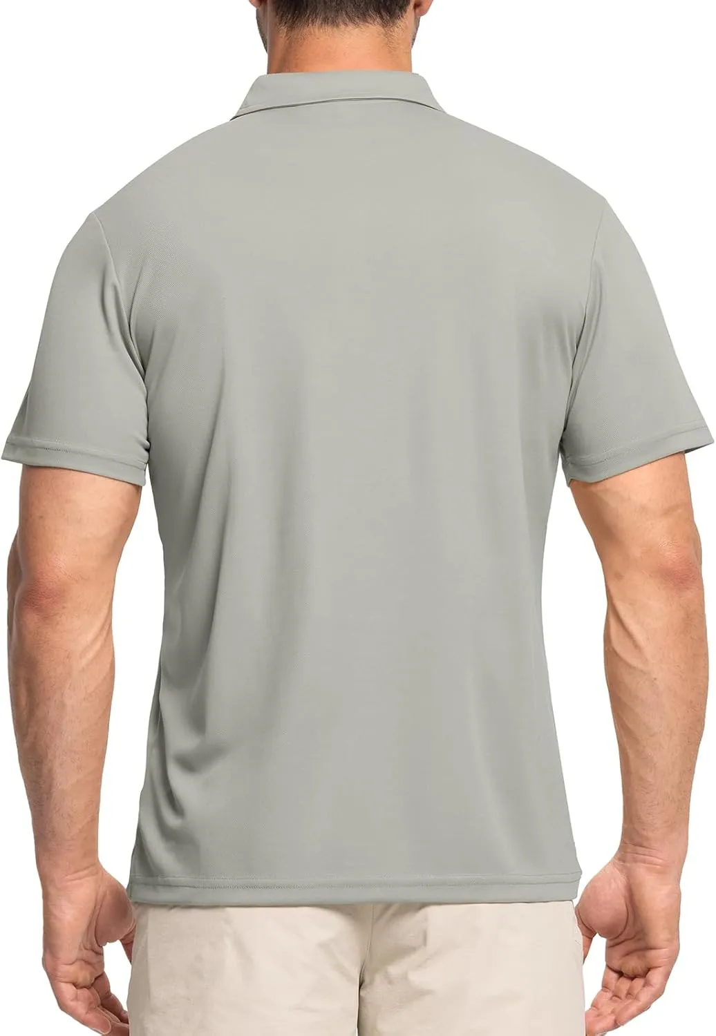 Rdruko Men's Golf Polo Shirt Short Sleeve Moisture Wicking Shirts Collared Outdoor UPF 50  Pique Jersey Shirts