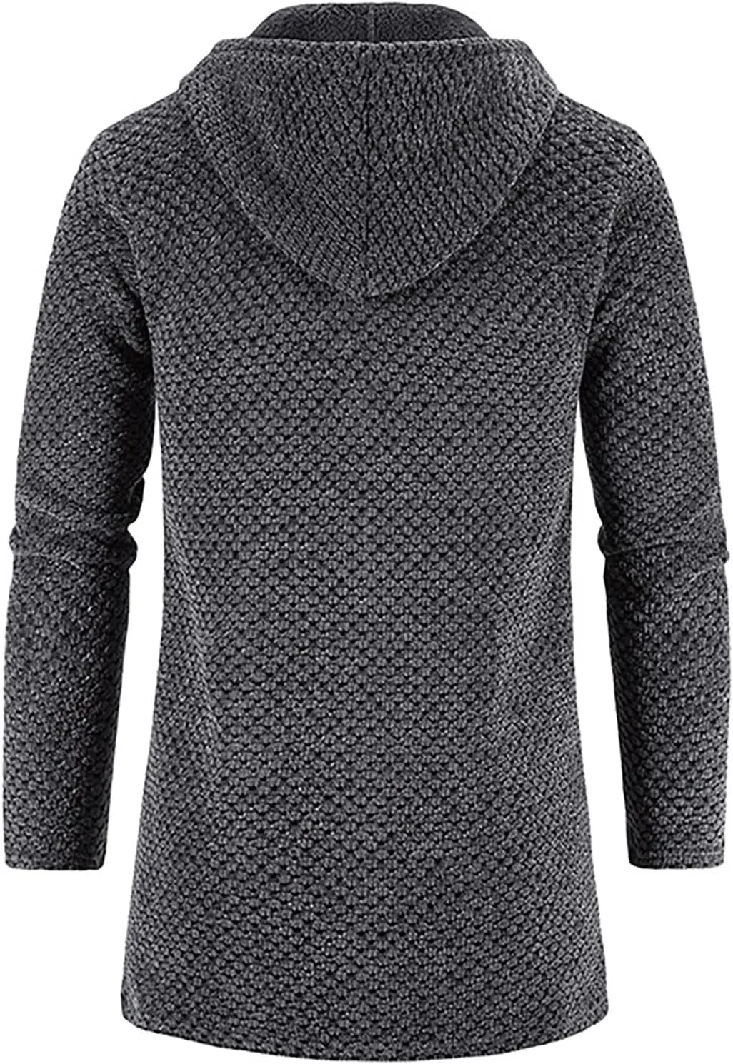 RTRDE Men's Coats Sherpa Lined Pea Coat Business Casual Trench Overcoat Long Jacket Coat, L-4XL