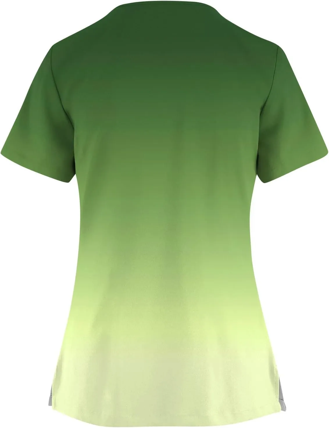 Scrubs for Women Print Criss Cross V Neck Working T-Shirts Short Sleeve T Shirts Trendy Scrubs Tops with 4 Pockets