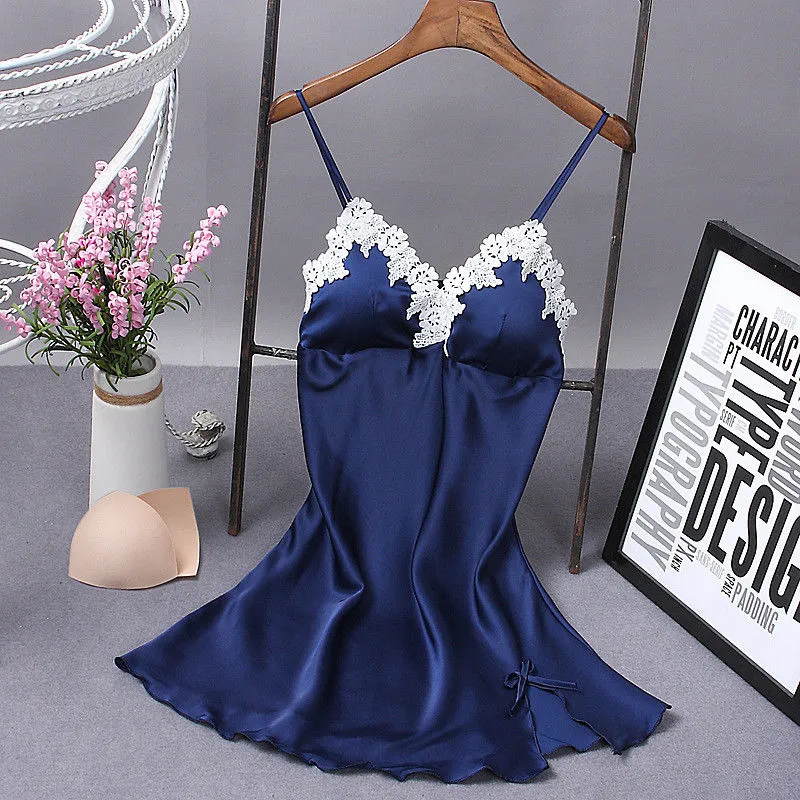 Sexy Short Lace Silk Nightie