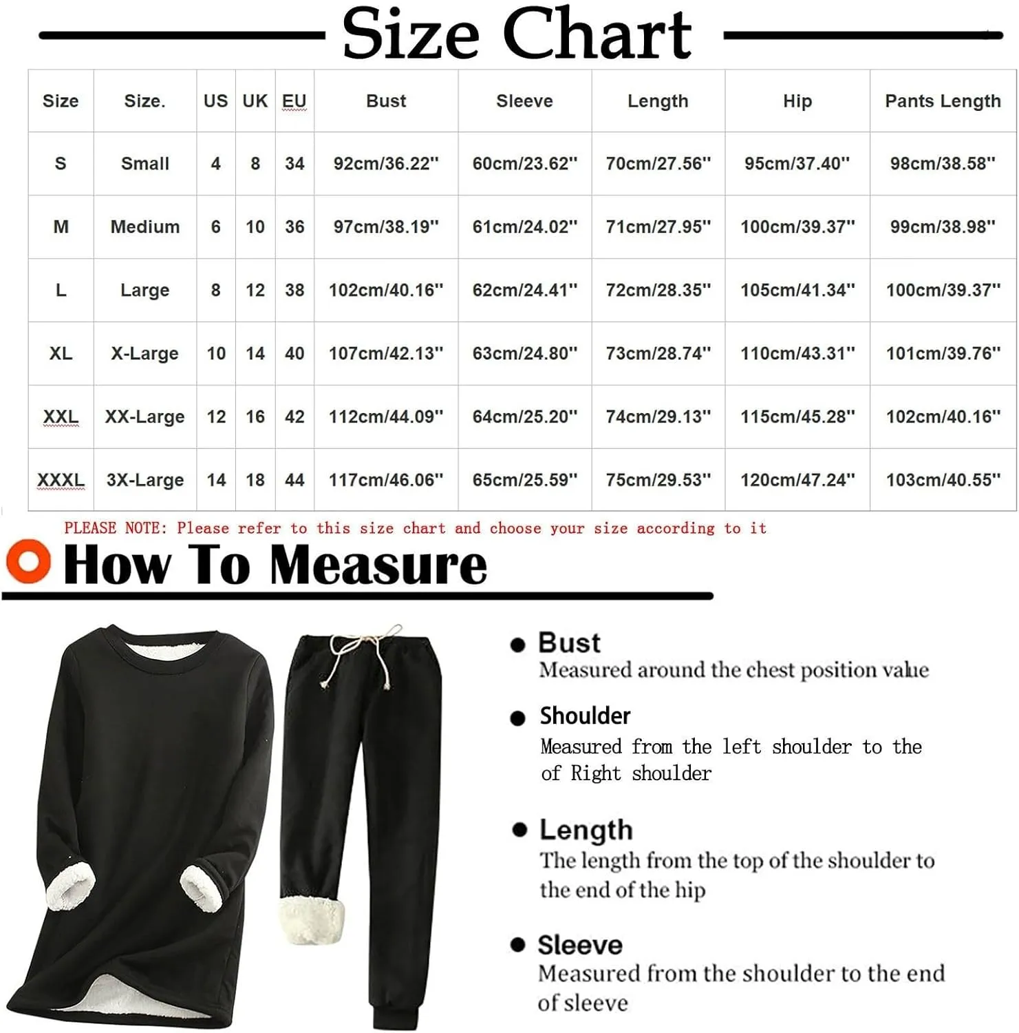 Sherpa Lined Lounge Sets for Women 2 Piece Warm Outfits Long Sleeve Pullover with Pockets Fuzzy Fleece Pajamas Set