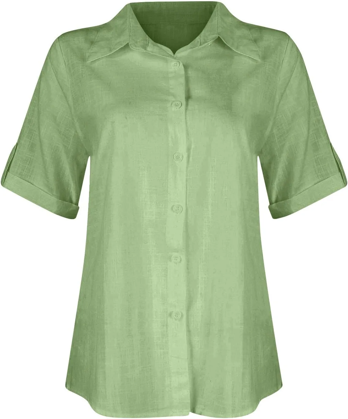 Short Sleeve Shirts for Women V Neck Button Down Linen Shirts 2025 Trendy Summer Casual Beach Flowy Boho Blouses Tops