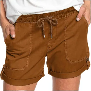 Shorts for Women Trendy 2025 Fashion Drawstring Elastic Waist Chino Shorts with Pockets Summer Beach Outdoor Outfits