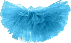 Skirts for Women Summer Loose Casual Trendy Solid Color Elastic Waist Flowy Mesh Tulle Ballet Party Dance Skirt, S-L