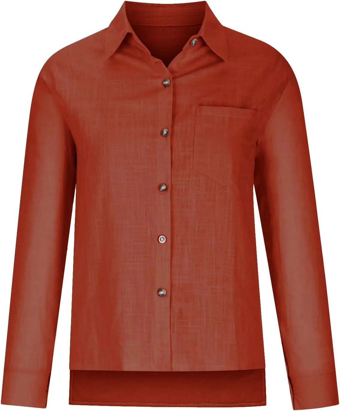 SMIDOW Womens Cotton Linen Button Down Shirt