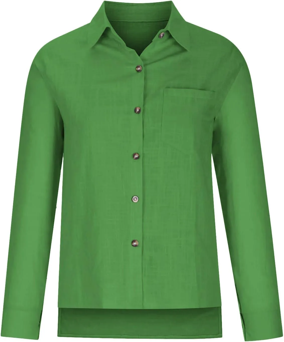 SMIDOW Womens Cotton Linen Button Down Shirt