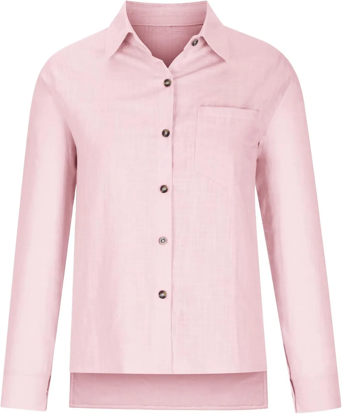 SMIDOW Womens Cotton Linen Button Down Shirt
