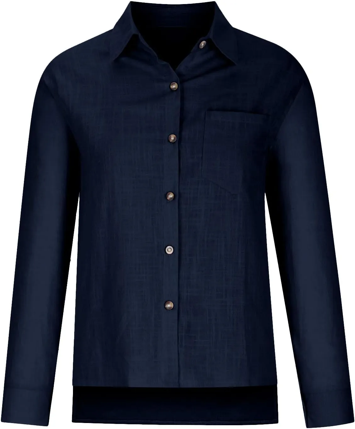 SMIDOW Womens Cotton Linen Button Down Shirt