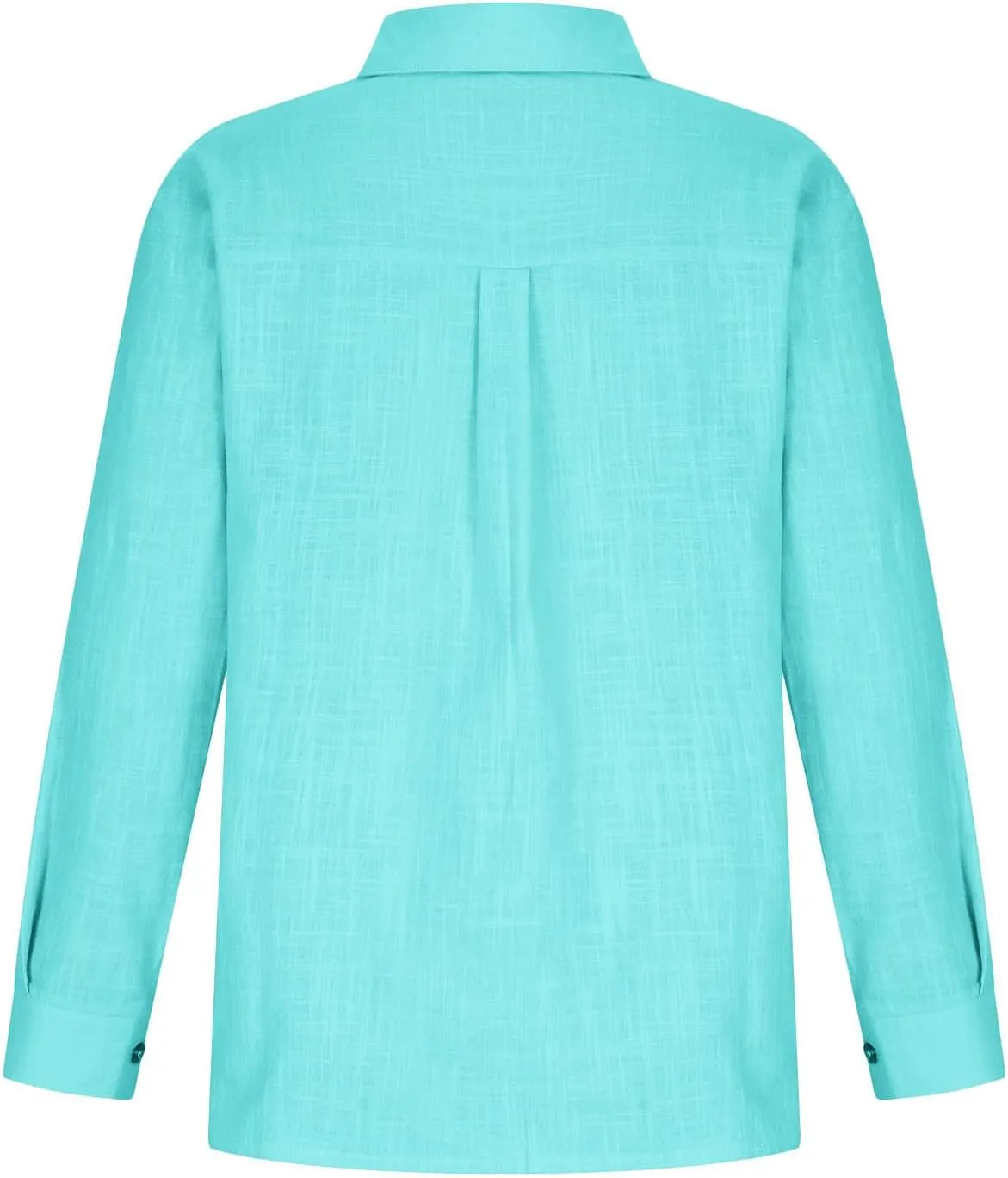 SMIDOW Womens Cotton Linen Button Down Shirt