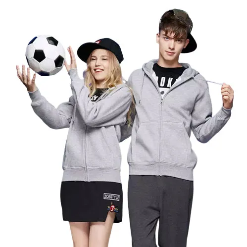 Sports coat Zip Up Jacket Oversize Cotton Polyester Fleece Hoodies