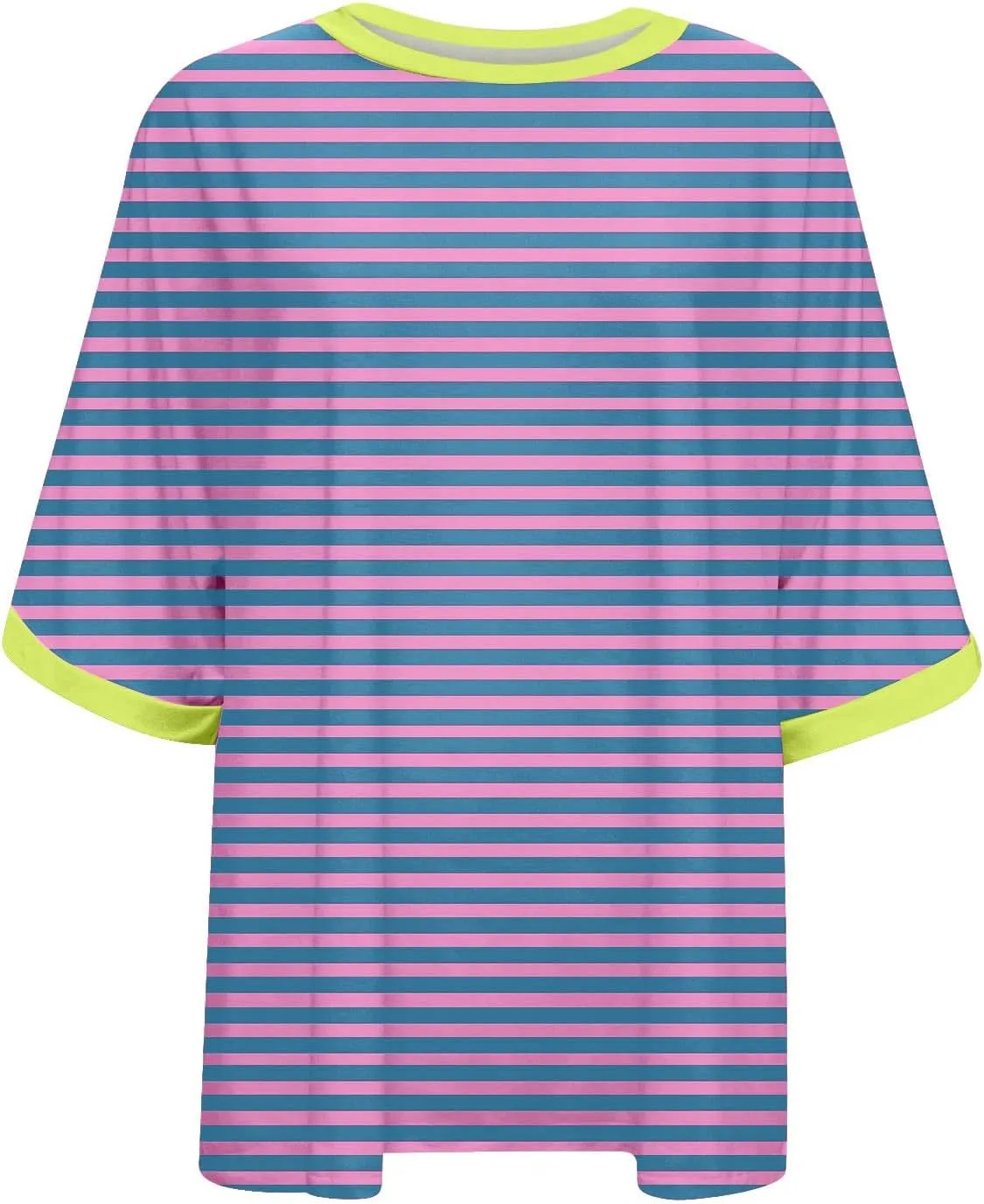 Striped Shirt Women Women's Fashion Half Sleeve Tshirts Shirts Summer Crewneck Workout Tops Casual 2025 Trendy