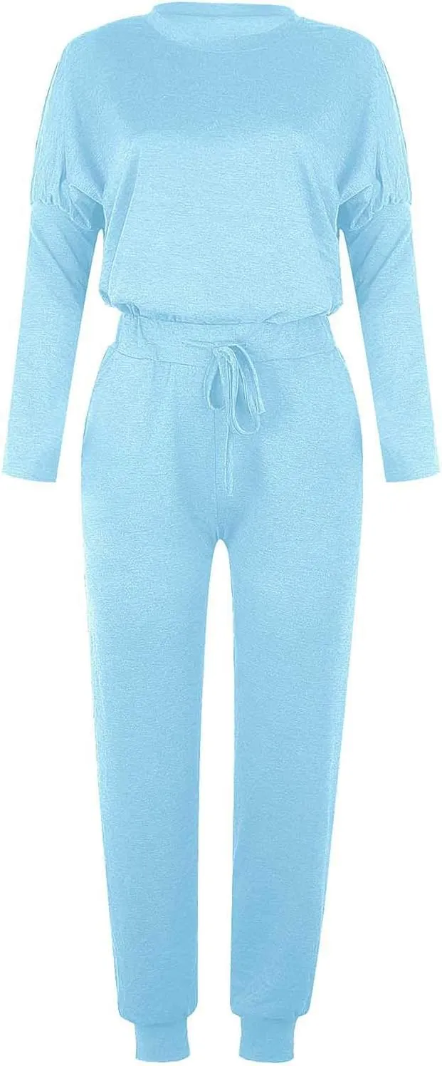 Sweat Suit for Women 2 Piece Set Fashion Crewneck Pullover Tops Joggers Pants Lounge Set Two Piece Outfits Tracksuit