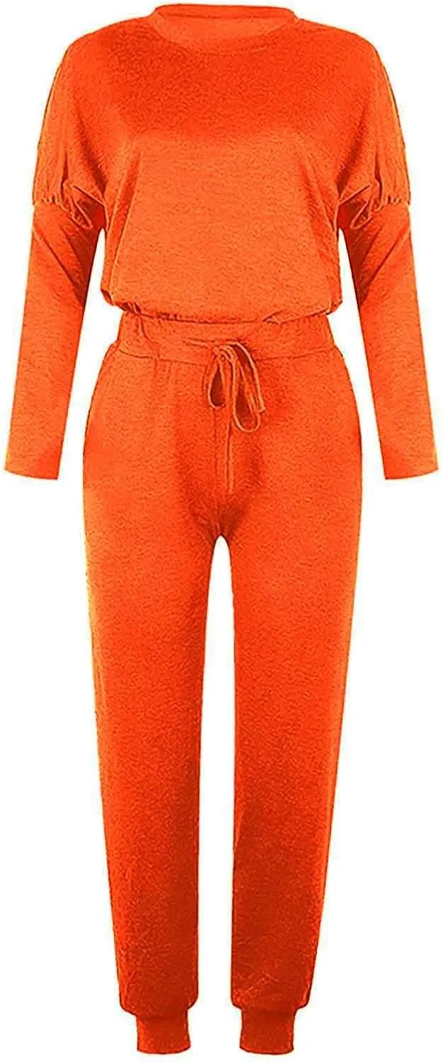 Sweat Suit for Women 2 Piece Set Fashion Crewneck Pullover Tops Joggers Pants Lounge Set Two Piece Outfits Tracksuit