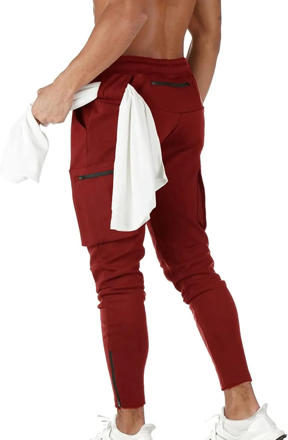 Sweatpants for Men Big and Tall Casual Mens Gifts Cargo Pants Hiking Workout Joggers Sports Pants Drawstring Trousers