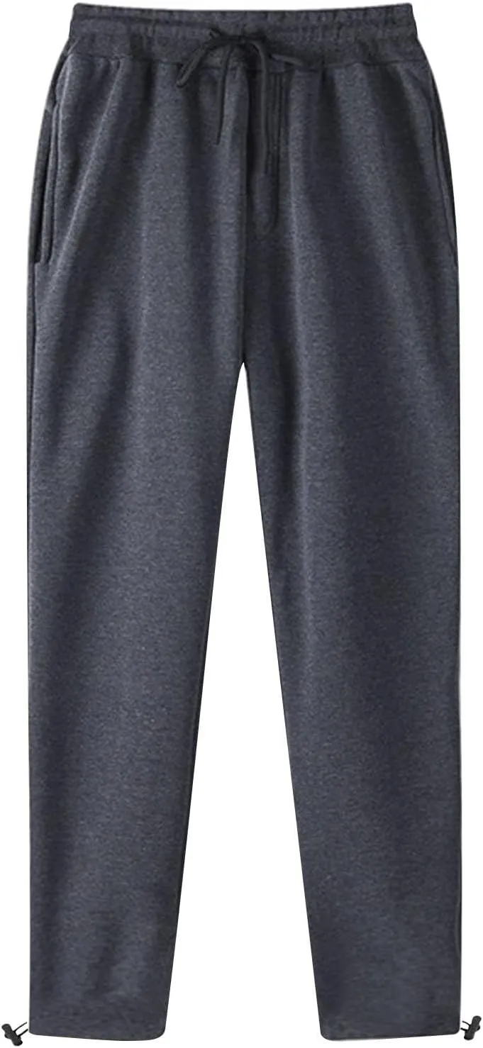 Sweatpants for Men Fall Fashion Workout Gym Joggers Pants Straight Fit Mens Casual Cinch Bottoms Sweat Pants Loose