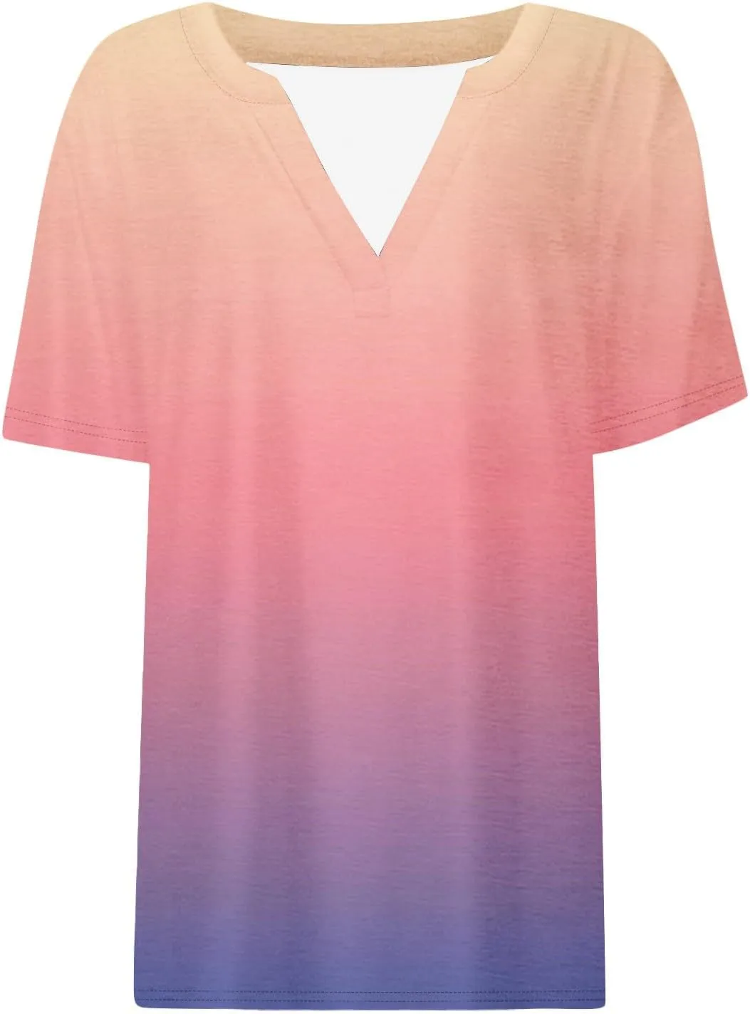 T Shirts Short Sleeve V Neck Tees Womens Fashion Tops 2025 Trendy Business Casual Summer Fashion Clothing Tops