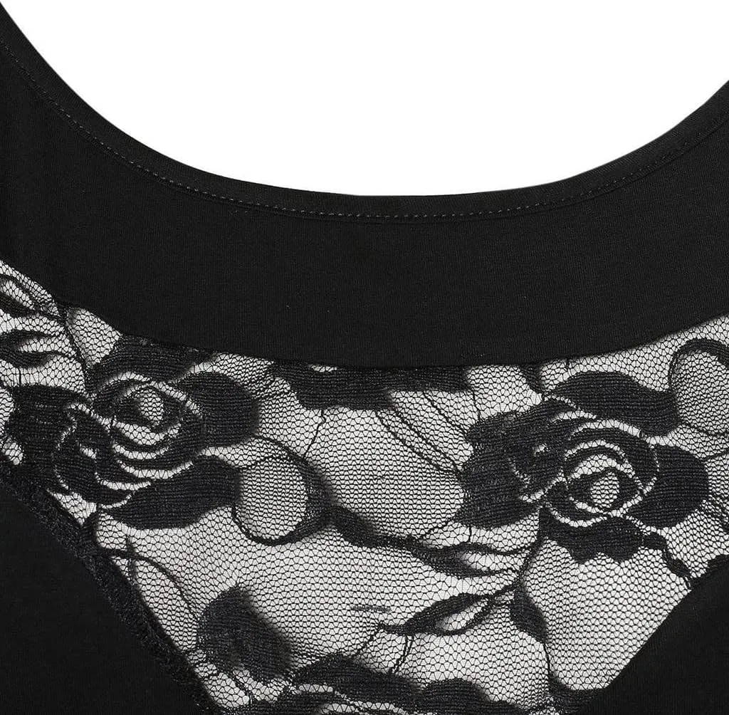 Tee Shirts for Women Summer Fall Short Sleeve Crewneck Lace Floral Loose Fit Plus Size Basic Tops Shirts Women 2025
