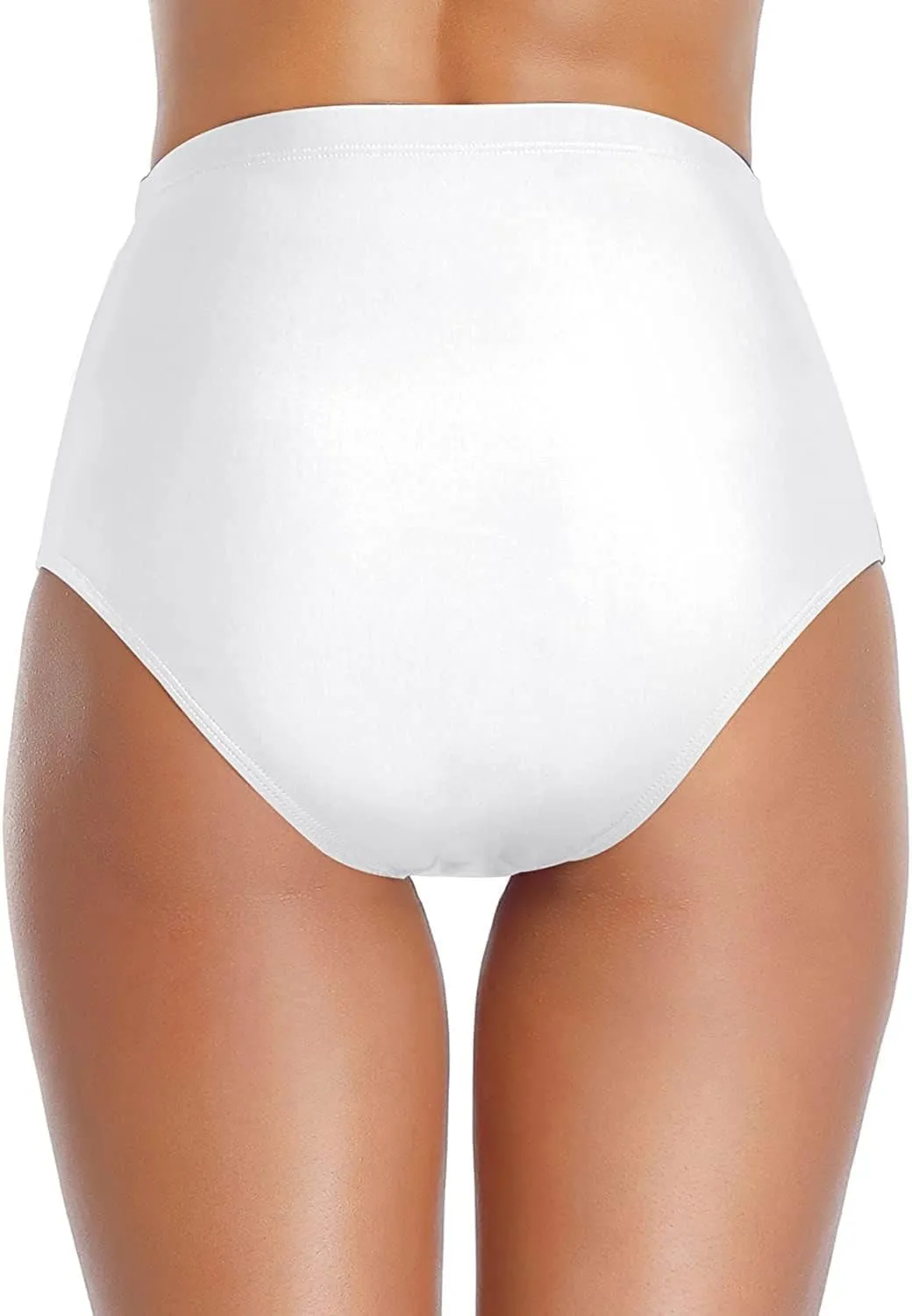 Tempt Me Women Retro High Waisted Bikini Bottoms Tummy Control Swimsuit Bottoms