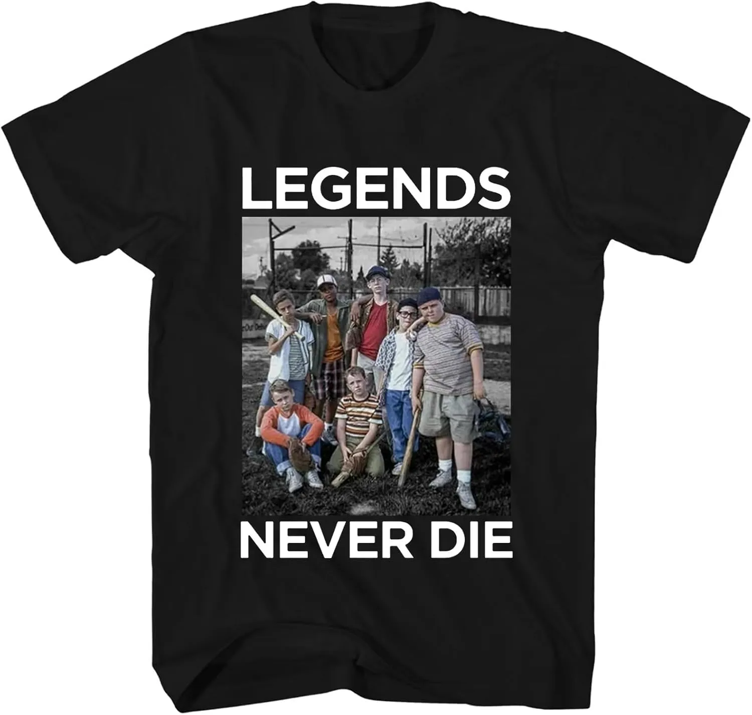The Sandlot Shirt Kids Women Men Youth t Shirts Movie Poster Tshirts Characters tee Shirts Graphic t-Shirts Black