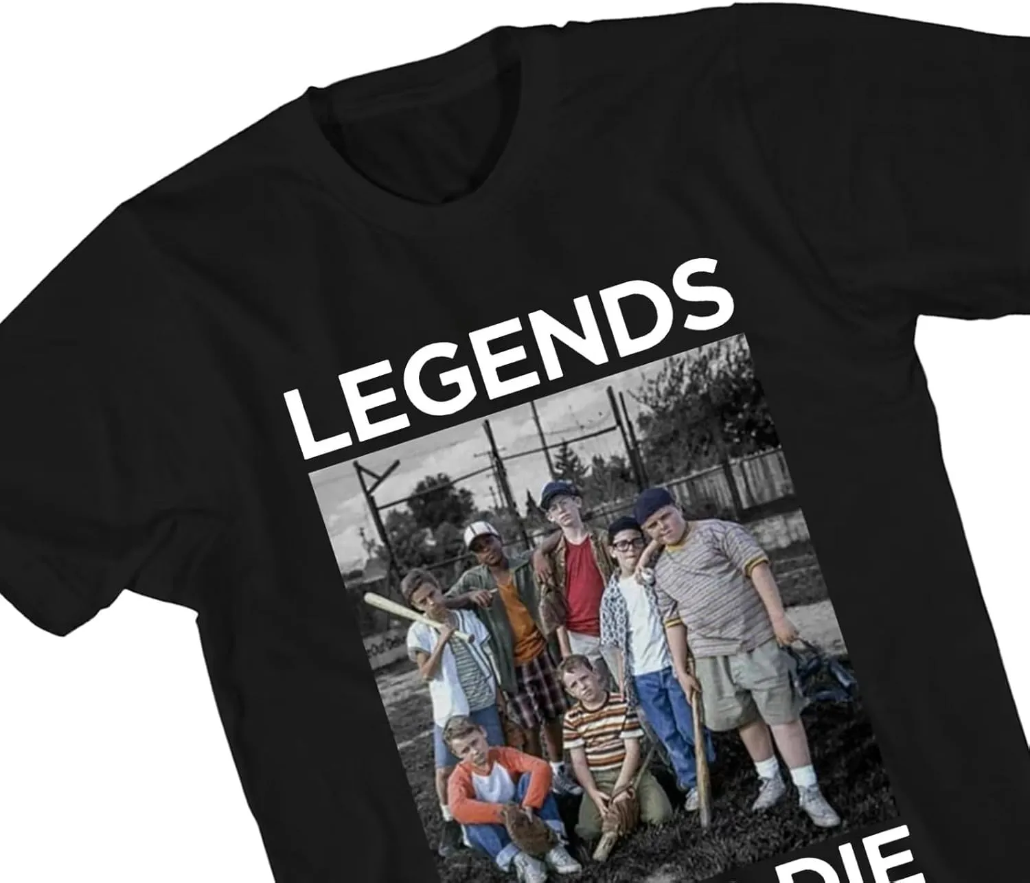 The Sandlot Shirt Kids Women Men Youth t Shirts Movie Poster Tshirts Characters tee Shirts Graphic t-Shirts Black