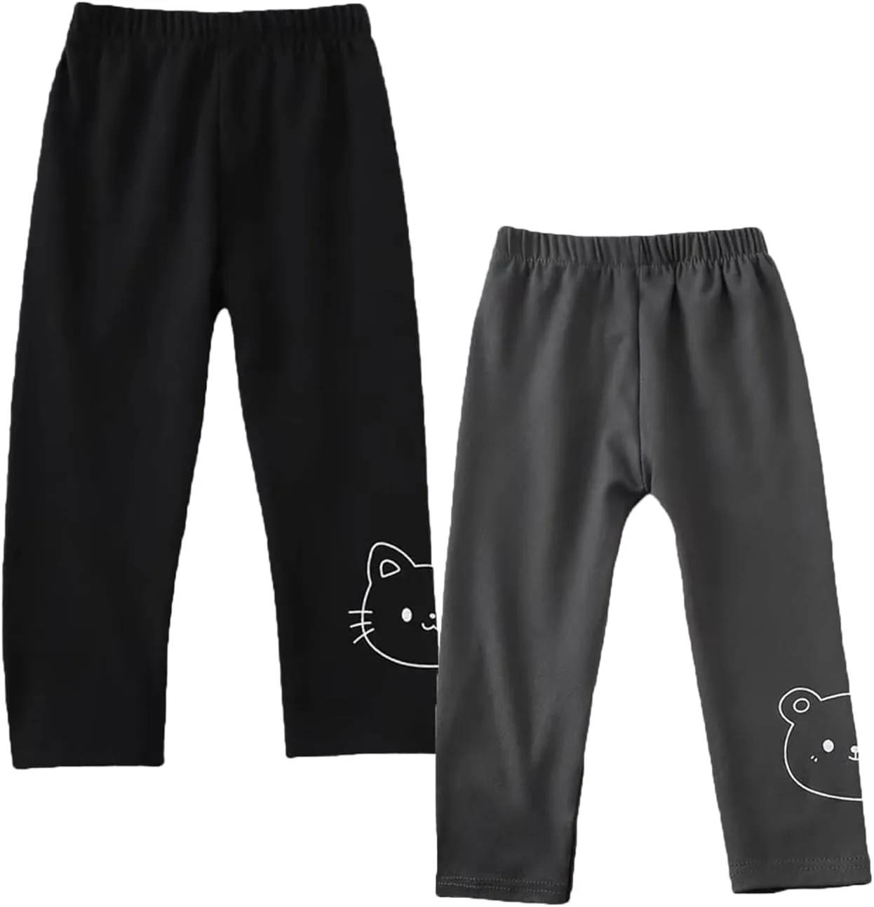 Toddler Leggings for Baby Girls Fleece Warm Pull On Bottoms Leggings Pants 9M-4T