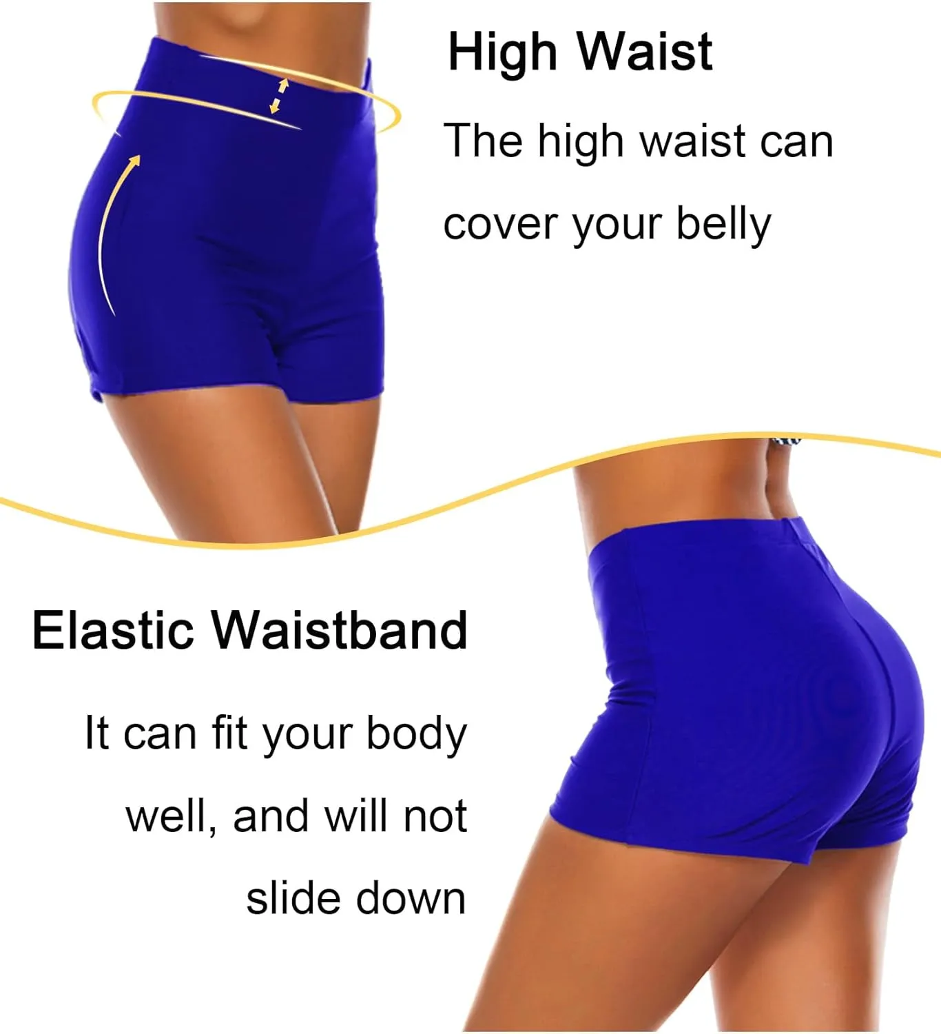 Tournesol Women's Swim Shorts High Waisted Bathing Suit Bottoms Swimsuit Boy Shorts Swimming Bottoms