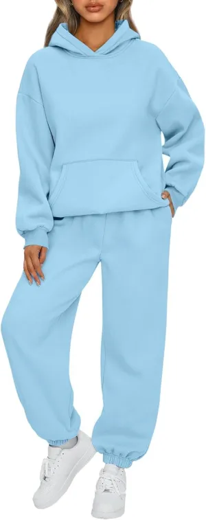 Two Piece Sets for Women Sweatsuits Lounge Sets Hoodies and Pants Sets Jogger Track Suits Matching Sweat Sets