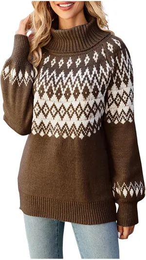 Ugly Christmas Sweater Plus Size Women Funny Knitted Ribbed Pullover Long Sleeve Crew Neck Jumper Tops Plus Size