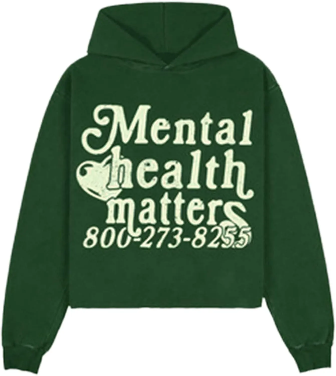 Unisex Y2k Grunge Hoodies Mental Health Print Casual Streetwear Hoodies Gothic Retro Y2k Harajuku Women Men Hoodies