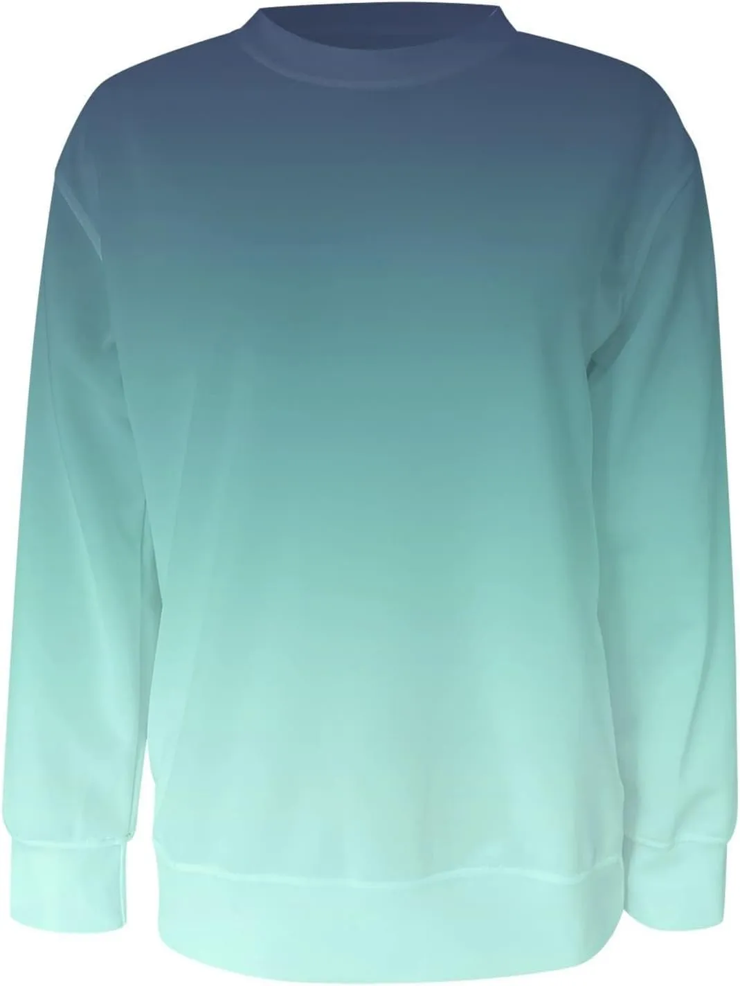 UQRZAU Women'S Colorblock Sweatshirt Long Sleeve Round Neck Casual Comfortable Loose Lightweight