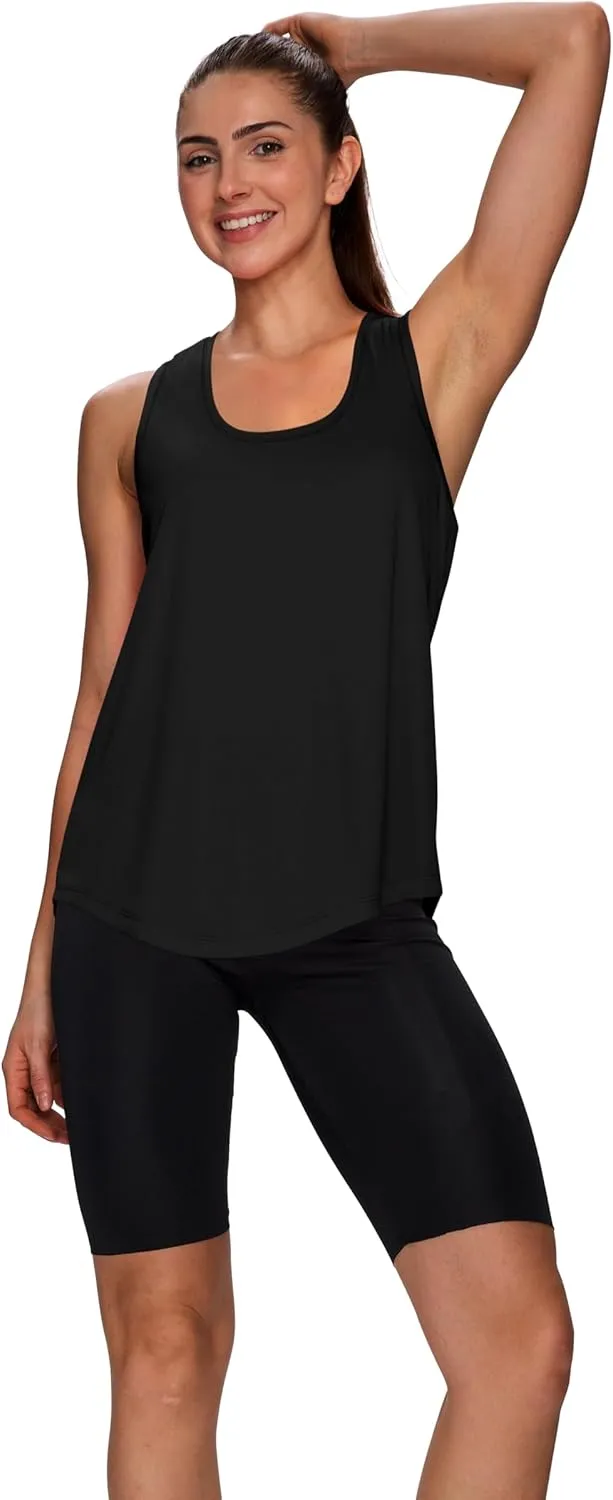 WIHOLL Workout Tops for Women Summer Athletic Tank Tops Sleeveless Shirts Beach Lightweight Gym Clothes