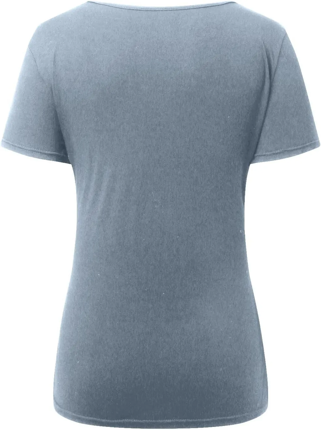 Women Half Open Slim Fit Short Sleeve T Shirt Casual Versatile Cropped Top Running Short