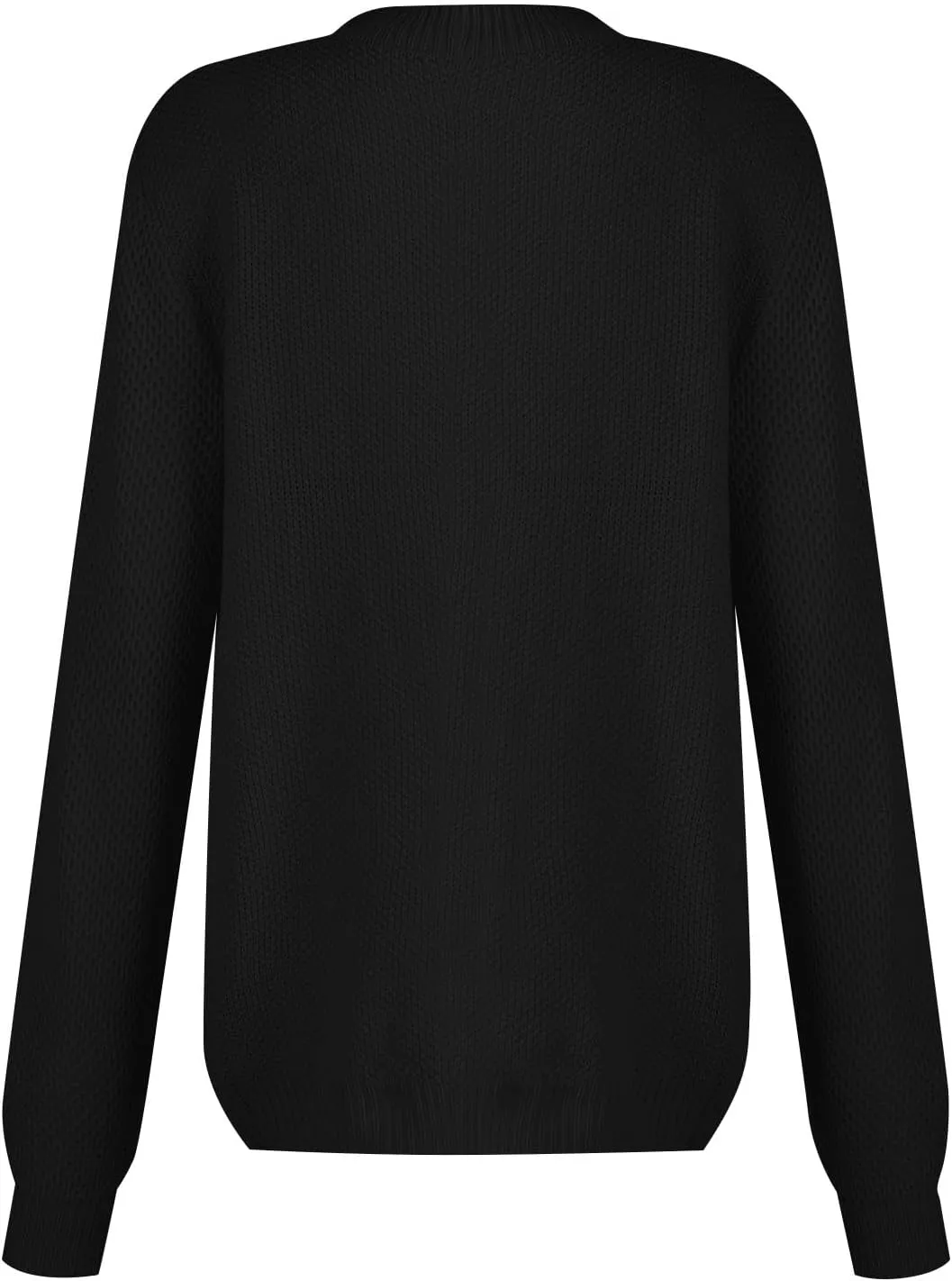 Women's 2024 Fall Casual Fall Oversized Sweater Long Sleeve Crew Neck Side Slit Oversized Ribbed Knit Pullover Tops